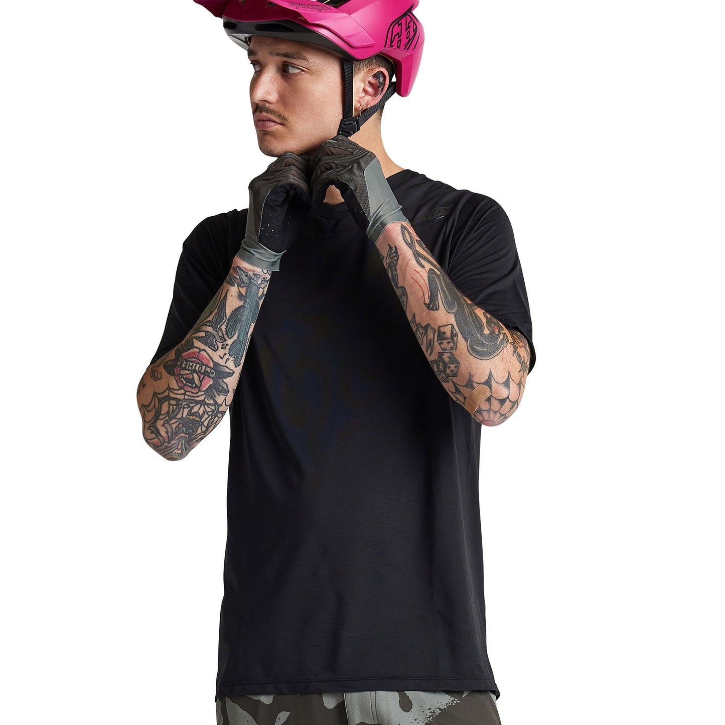 Maillot manches courtes Skyline Mono Noir