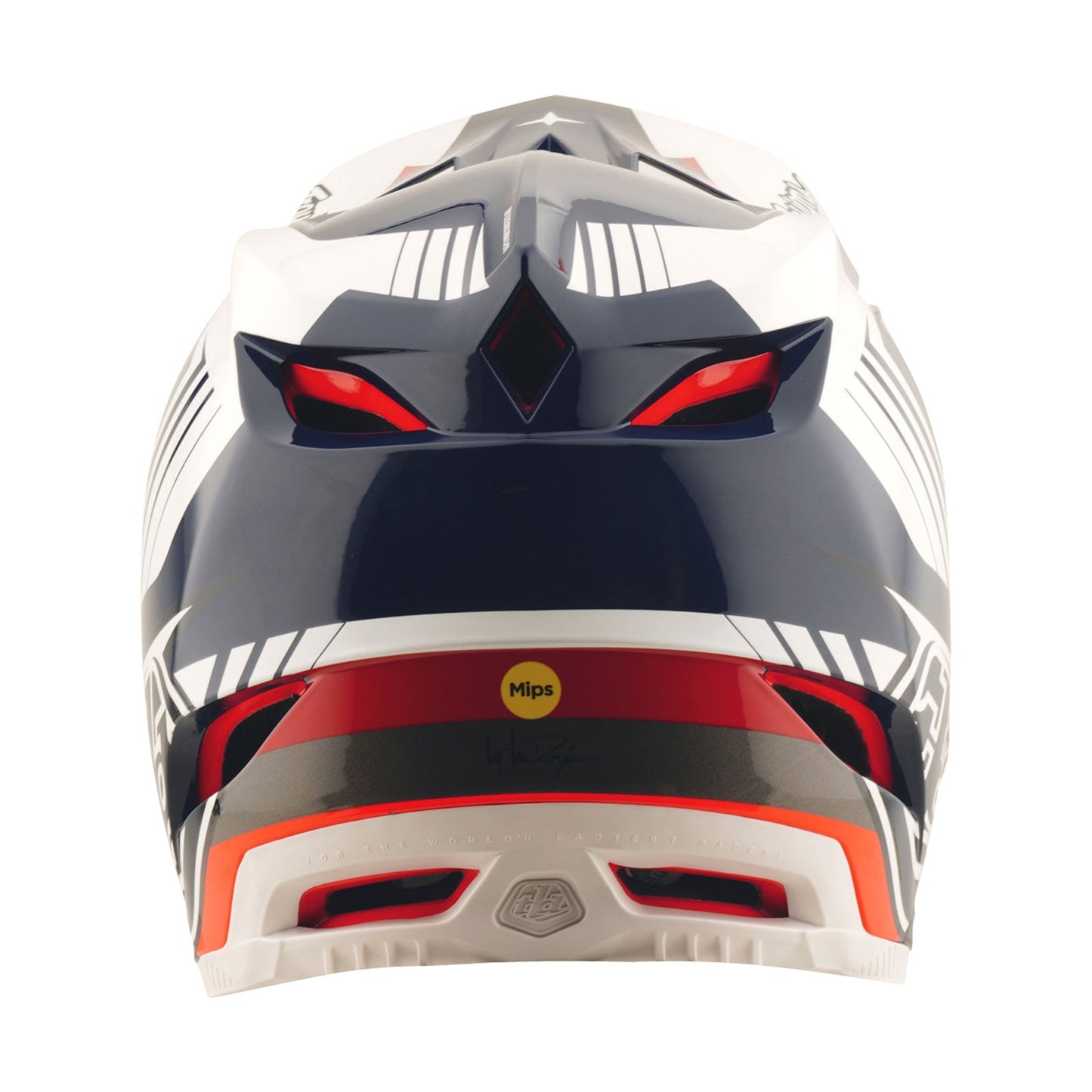 Casque D4 Polyacrylite Qualifer Bleu / Blanc