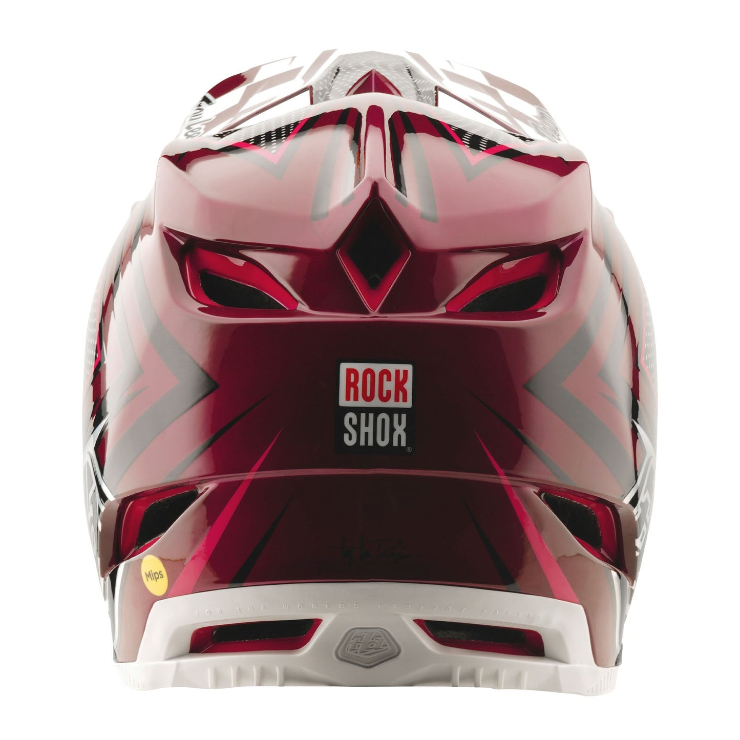 Casque D4 Carbon avec MIPS Troy Lee Designs X SRAM Radioscape Noir/Berry
