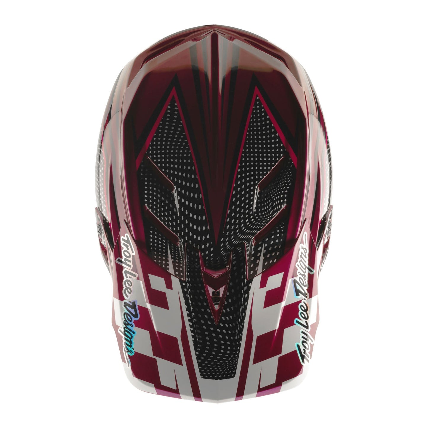 Casque D4 Carbon avec MIPS Troy Lee Designs X SRAM Radioscape Noir/Berry