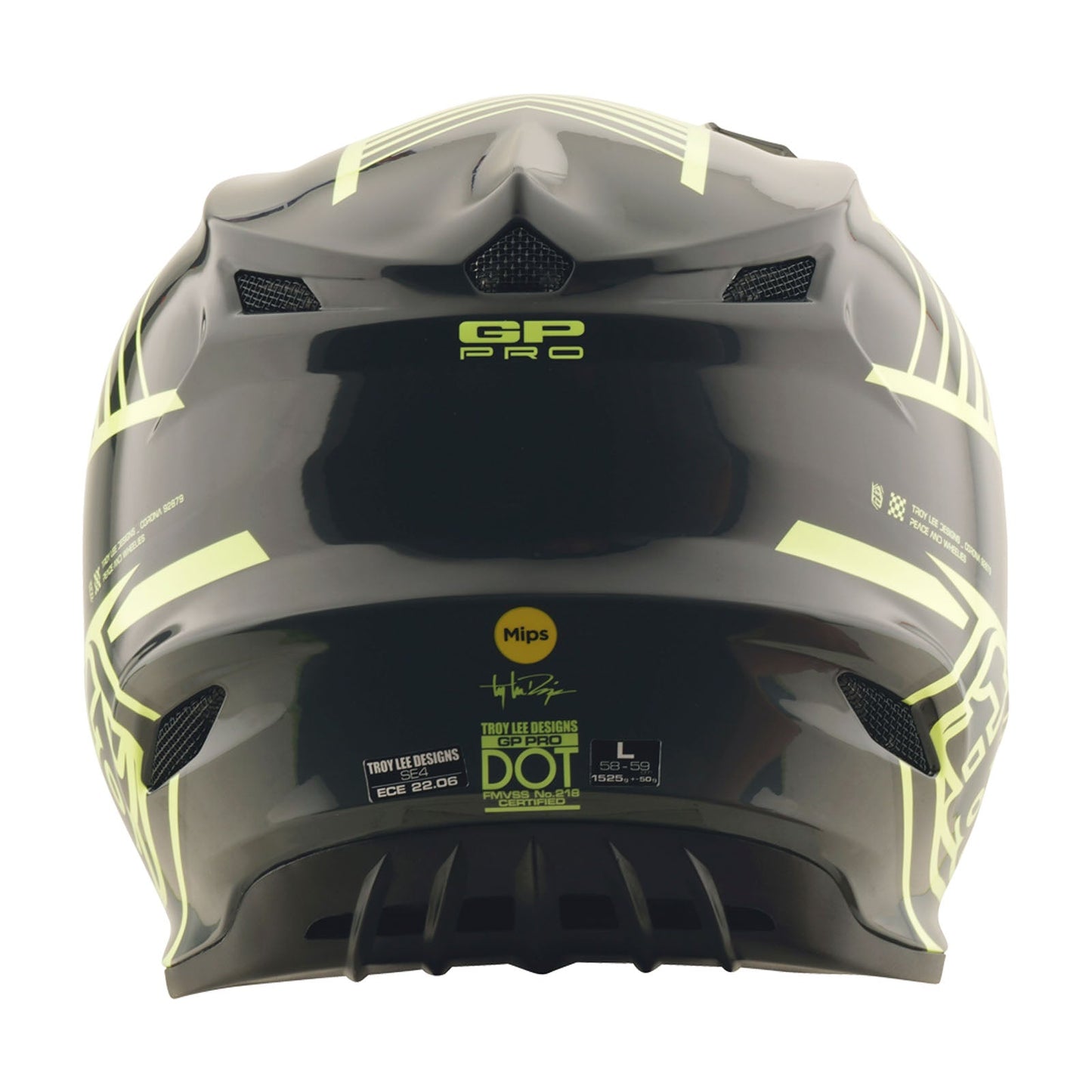 Youth GP Pro Helmet Segment Glo Yellow