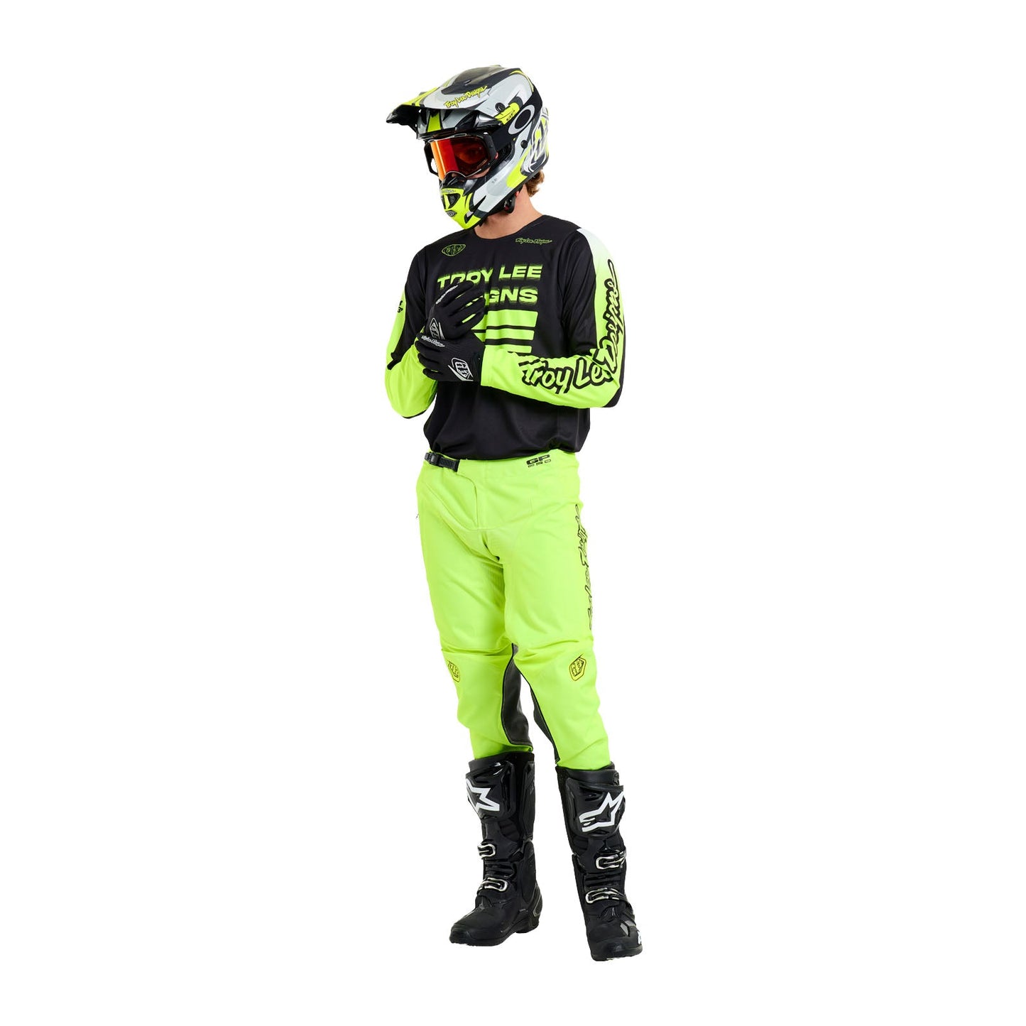 Maillot GP Pro Segment Noir / Jaune Fluo