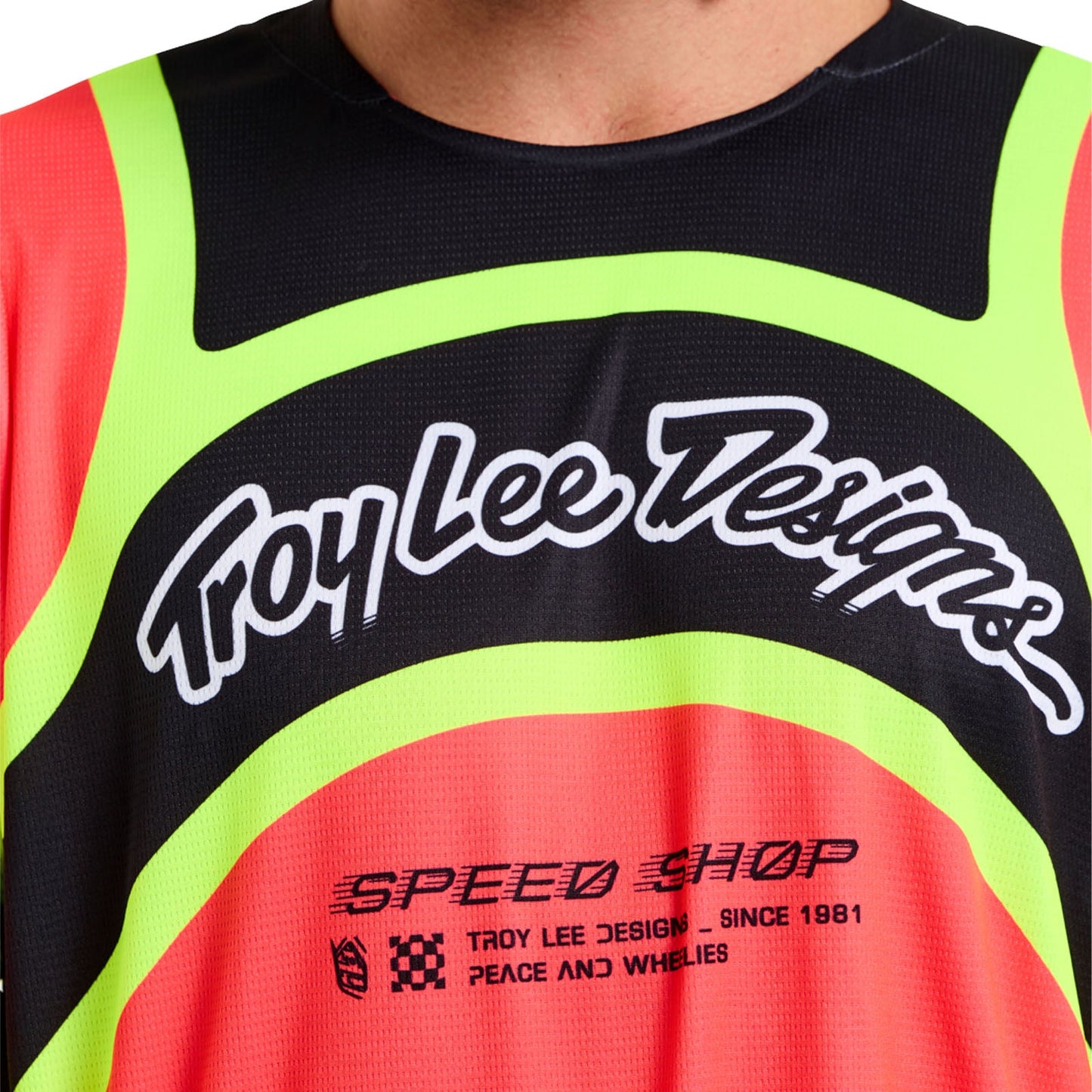 Maillot GP Pro Swerve Infrarouge / Jaune Fluo