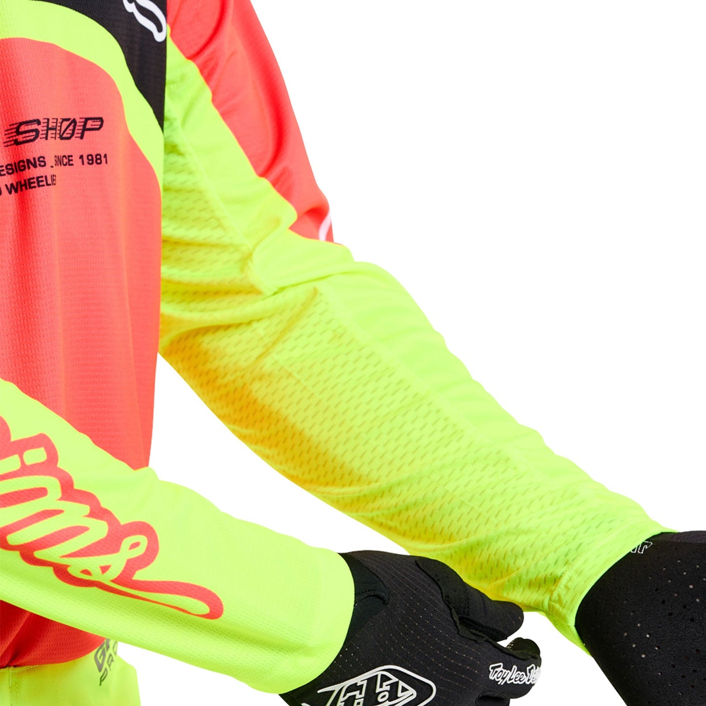 Maillot GP Pro Swerve Infrarouge / Jaune Fluo