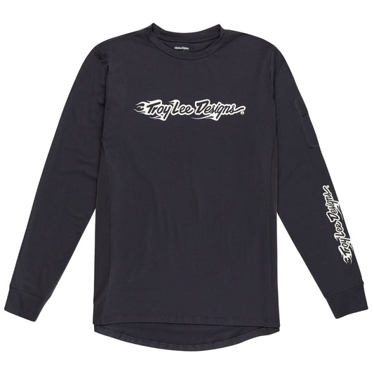 Ruckus Long Sleeve Ride Tee Burn Out Carbon
